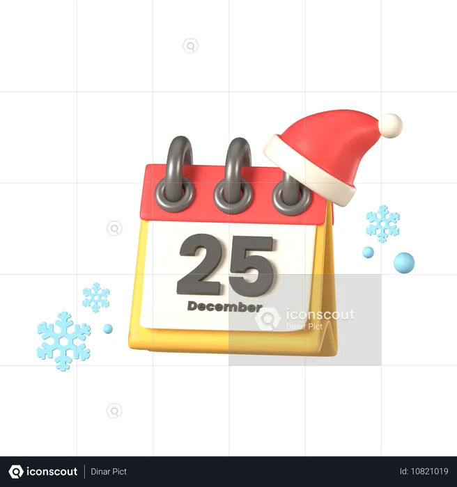 Calendario de Navidad  3D Icon