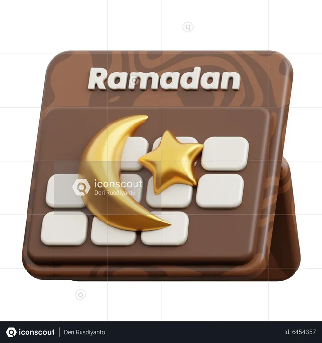 Calendário do Ramadã  3D Icon