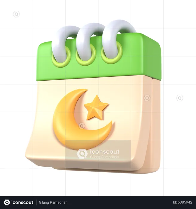 Calendario de Ramadán  3D Icon