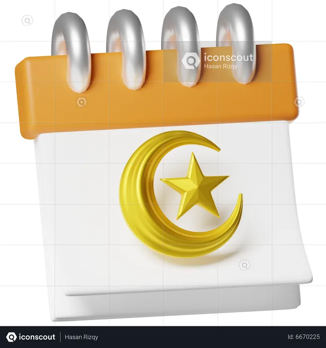 Calendario de Ramadán  3D Icon