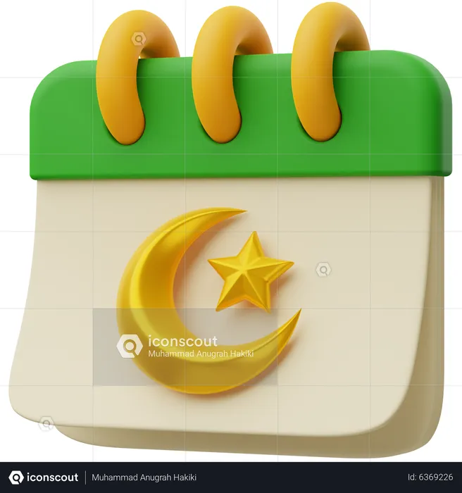 Calendário do Ramadã  3D Icon