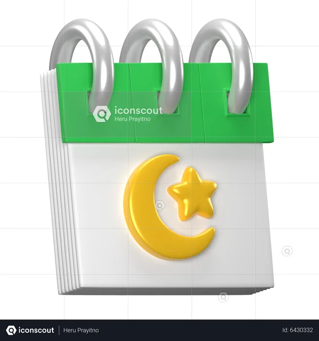 Calendário do Ramadã  3D Icon