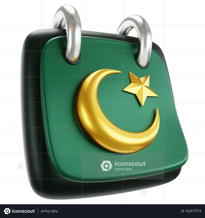 Calendário do Ramadã  3D Icon