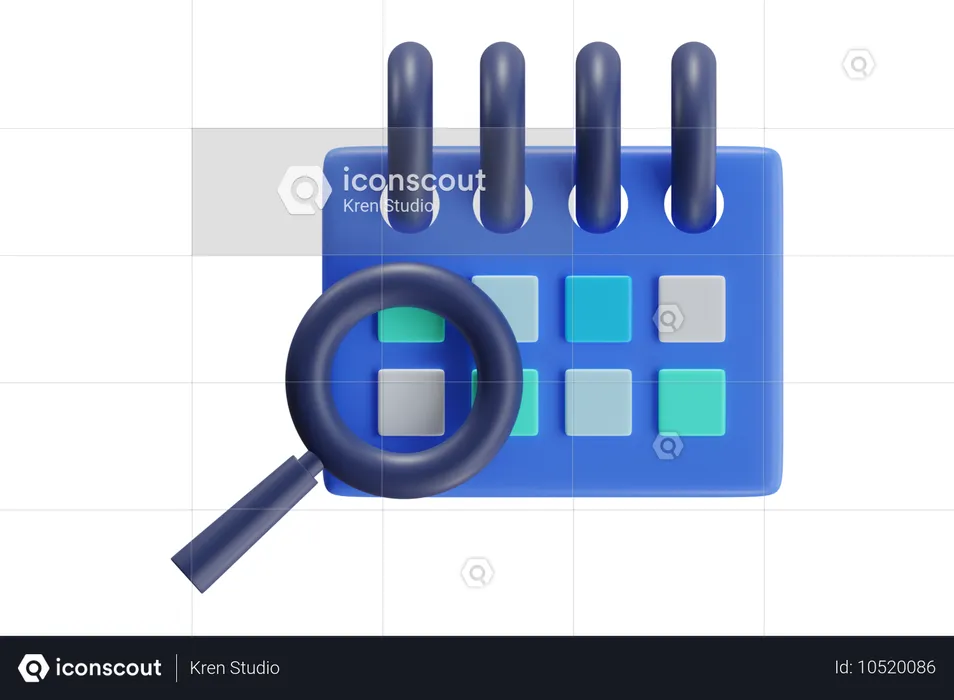 Calender Analytic  3D Icon