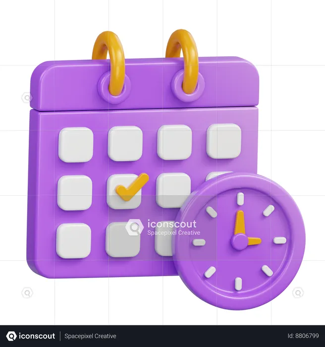 Calender Appointment  3D Icon