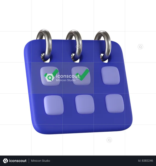 Calendrier  3D Icon