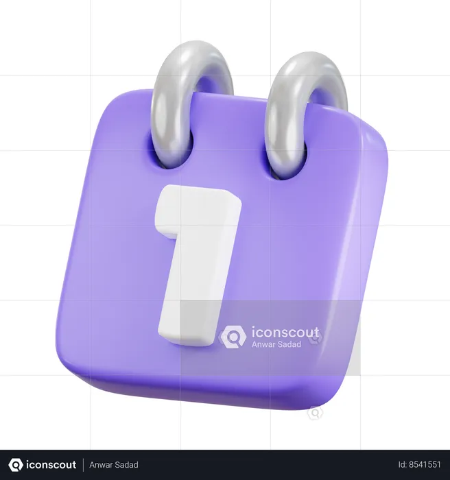 Calendrier  3D Icon