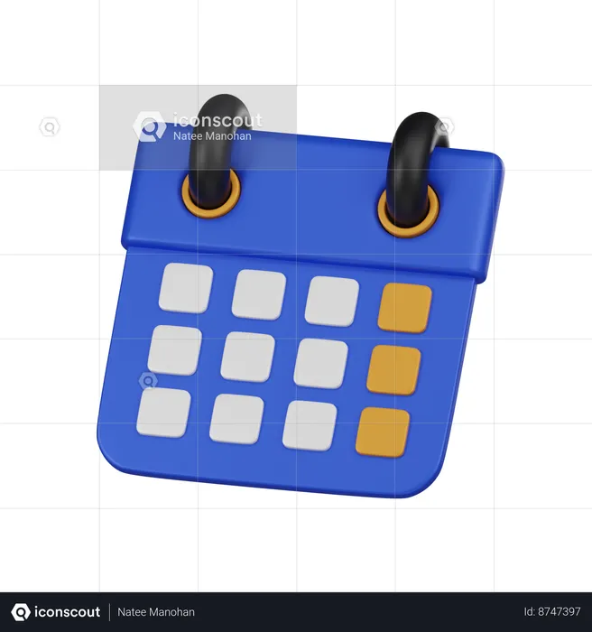 Calendrier  3D Icon