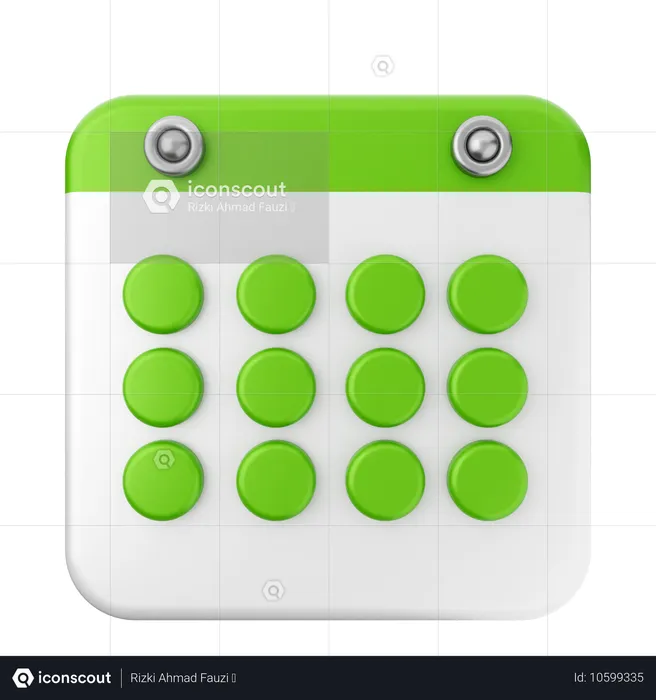 Calendrier  3D Icon