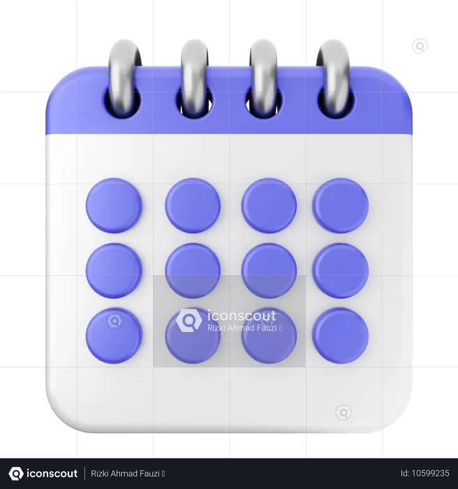 Calendrier  3D Icon