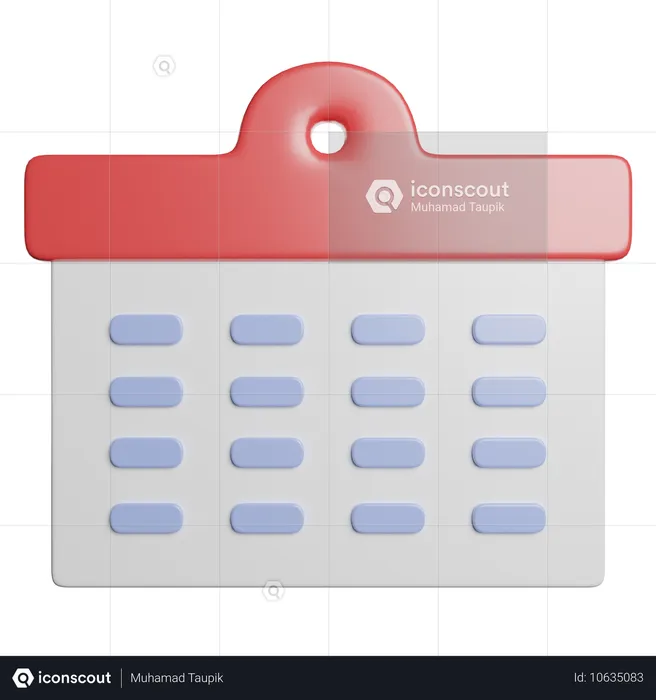 Calendrier  3D Icon