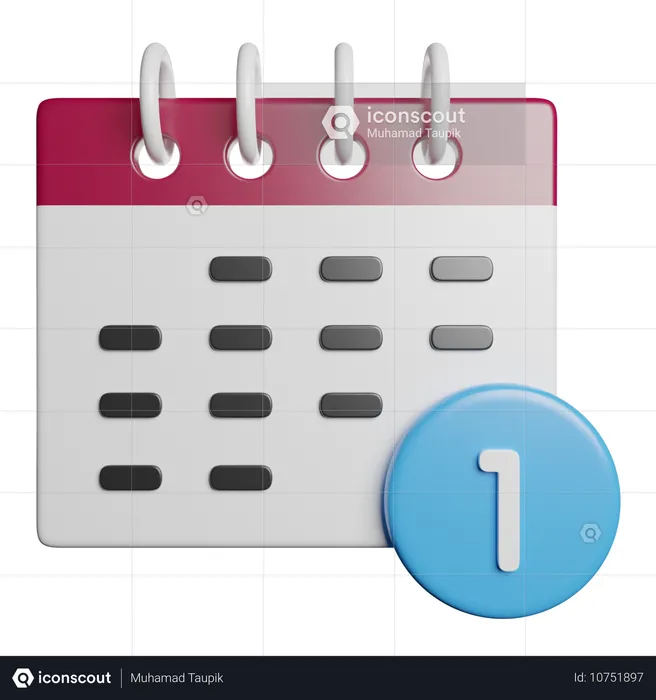 Calendrier  3D Icon