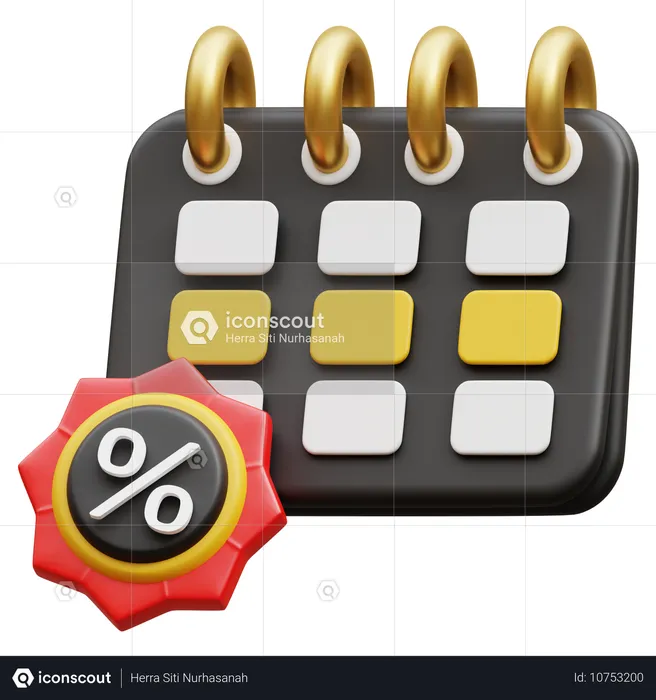 Calendrier  3D Icon