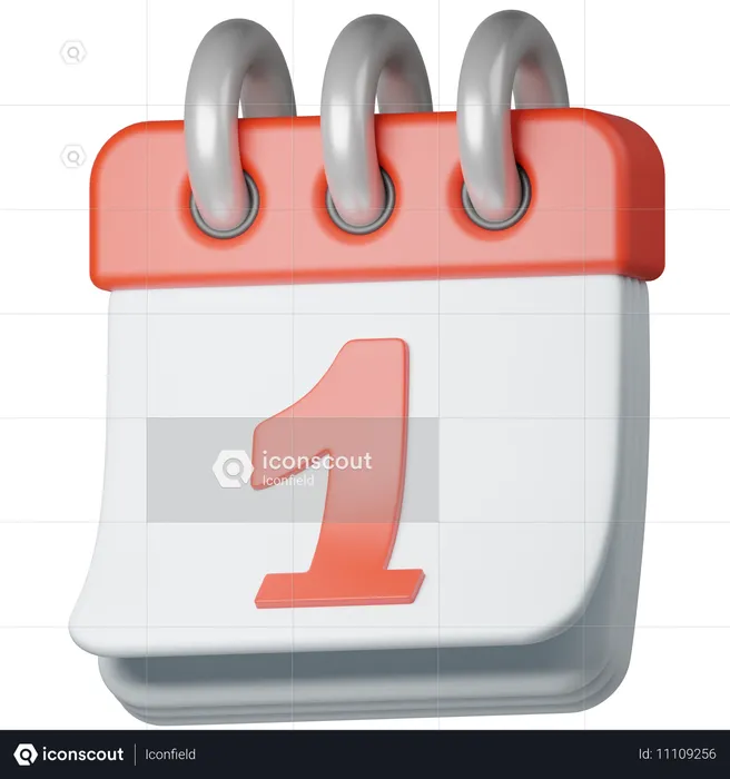 Calendrier  3D Icon