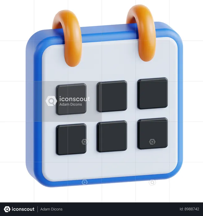 Calendrier  3D Icon