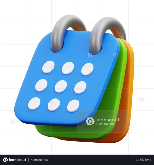 Calendrier  3D Icon