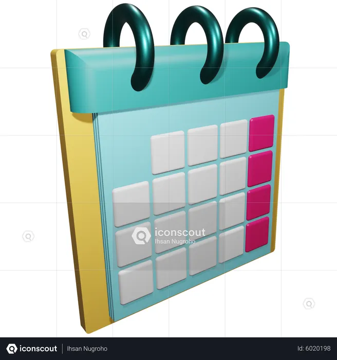 Calendrier  3D Icon