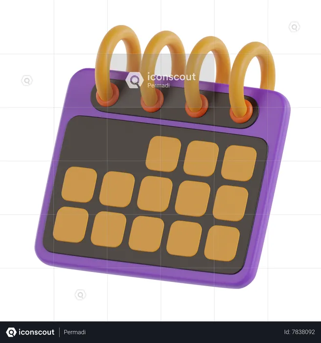 Calendrier  3D Icon