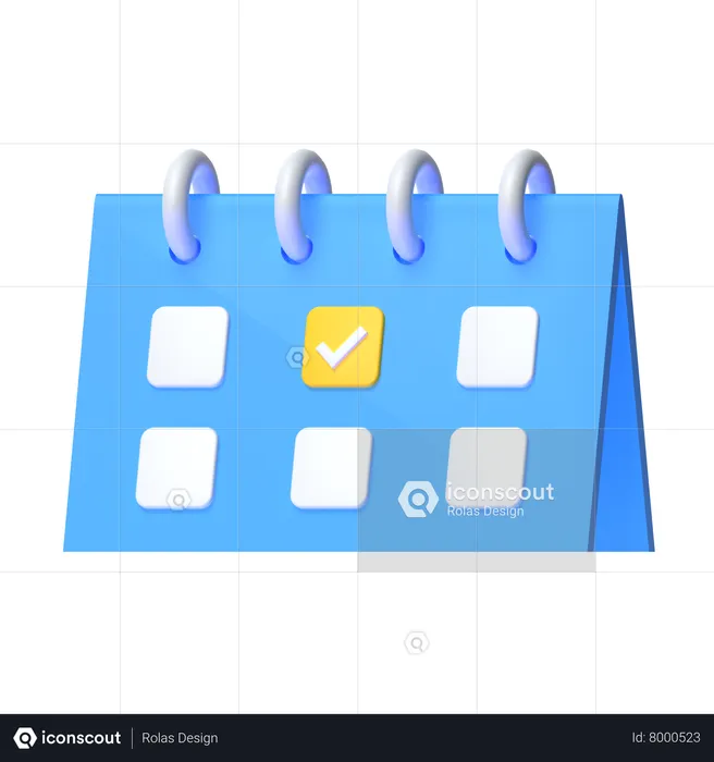 Calendrier  3D Icon