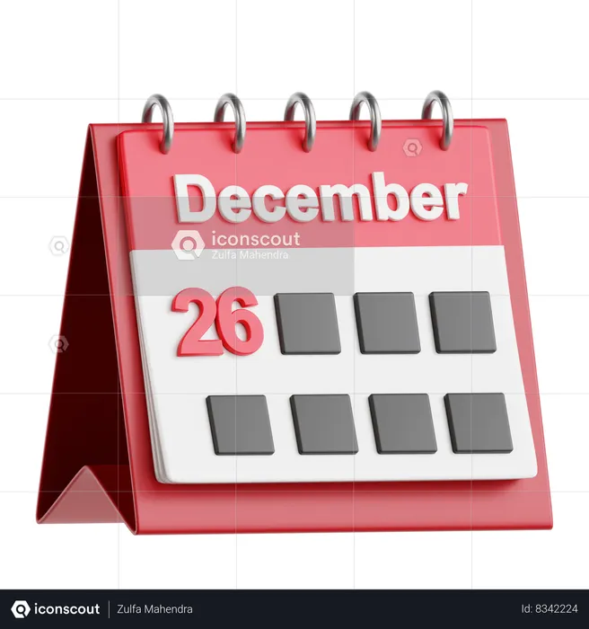 Date du calendrier  3D Icon