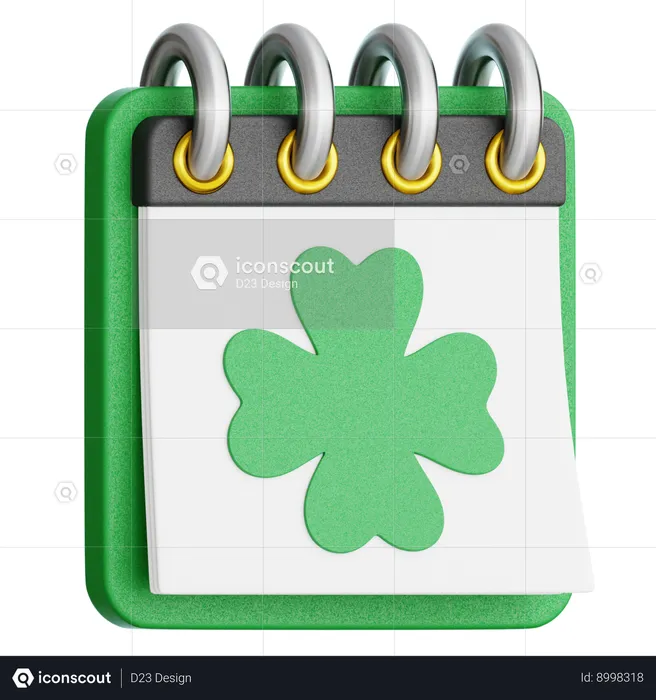 Calendrier de la Saint Patrick  3D Icon