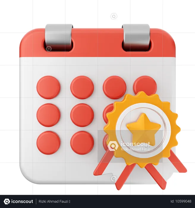 Calendrier des récompenses  3D Icon