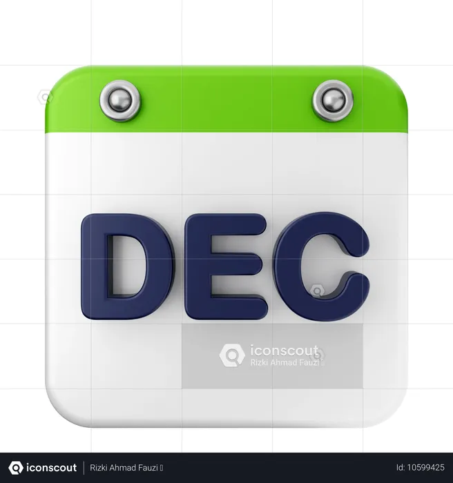 Calendrier de décembre  3D Icon