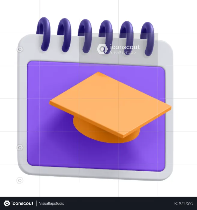 Calendrier éducatif  3D Icon