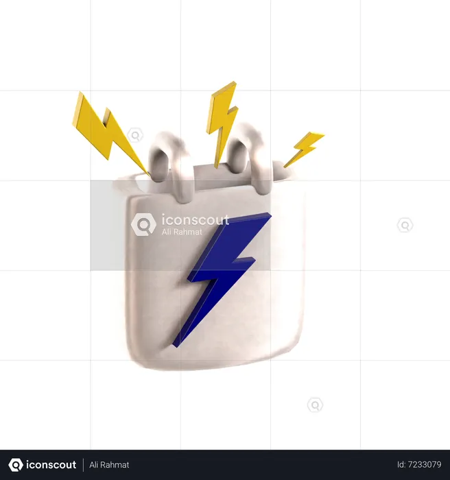 Calendrier énergétique  3D Icon