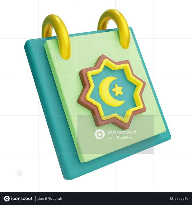 Calendrier islamique  3D Icon