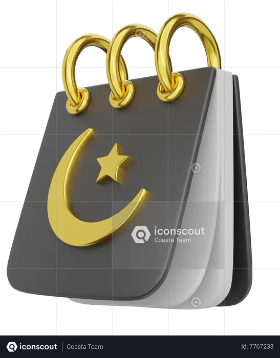 Calendrier islamique  3D Icon