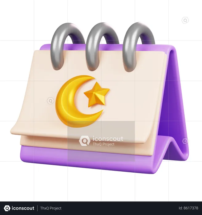 Calendrier Ramadan  3D Icon