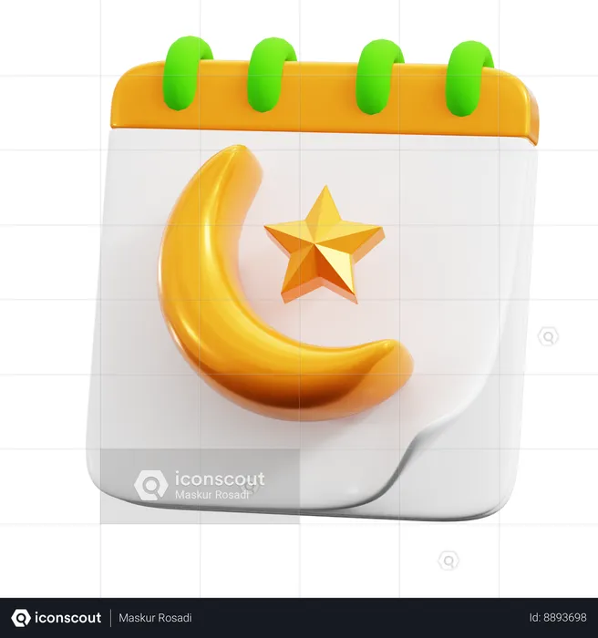 Calendrier Ramadan  3D Icon