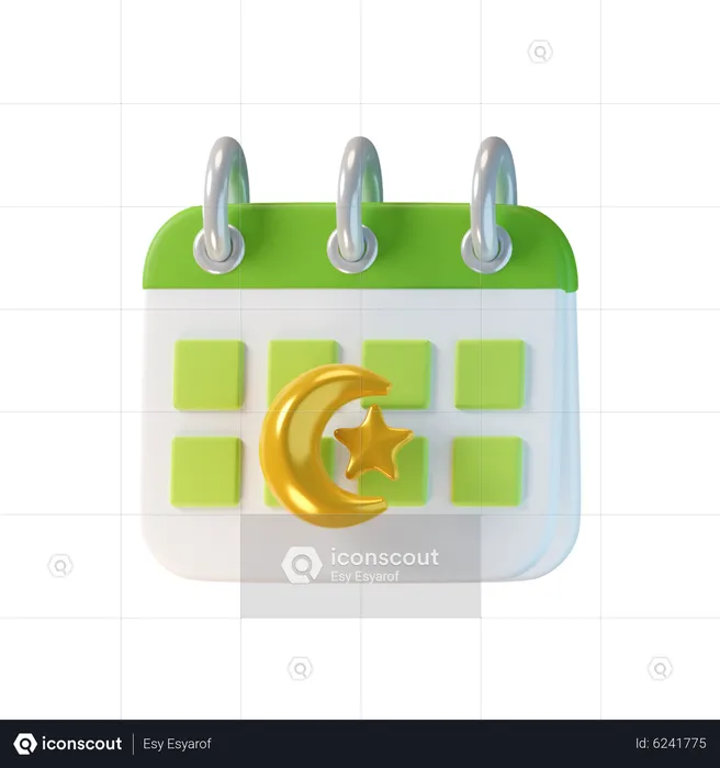 Calendrier Ramadan  3D Icon