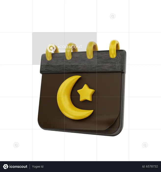 Calendrier Ramadan  3D Icon