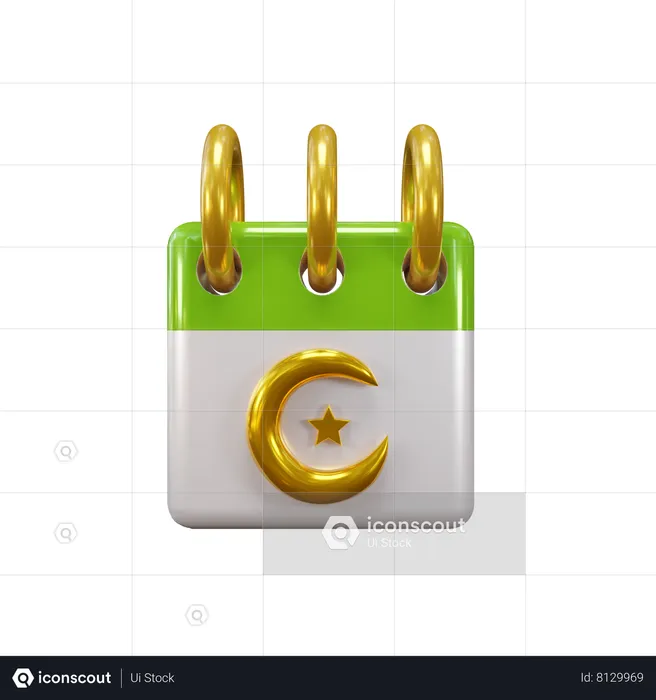 Calendrier Ramadan  3D Icon