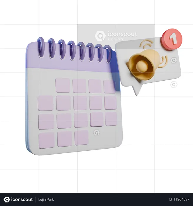 Calendrier scolaire  3D Icon