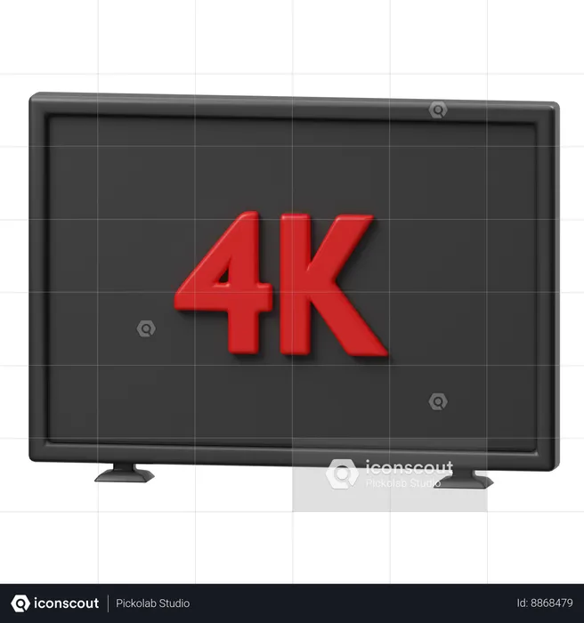 Calidad 4k  3D Icon