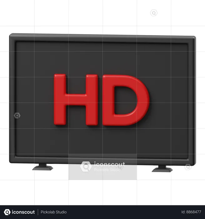 Calidad de alta definición  3D Icon