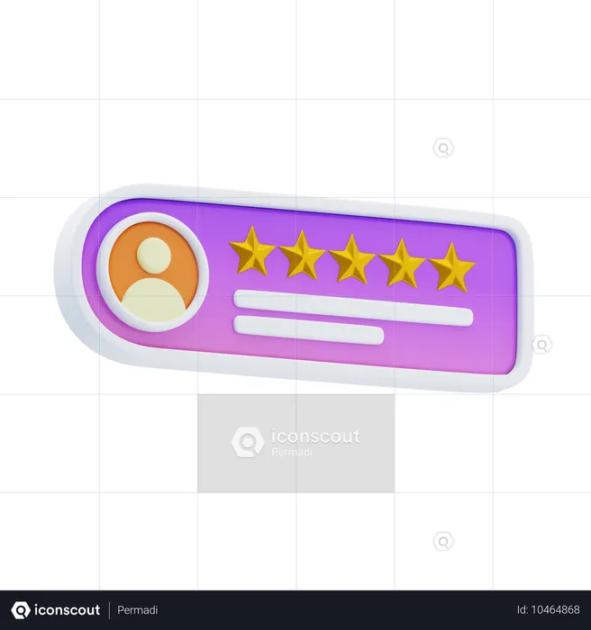 Calificación del cliente  3D Icon