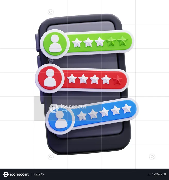 Puntuación de los clientes  3D Icon