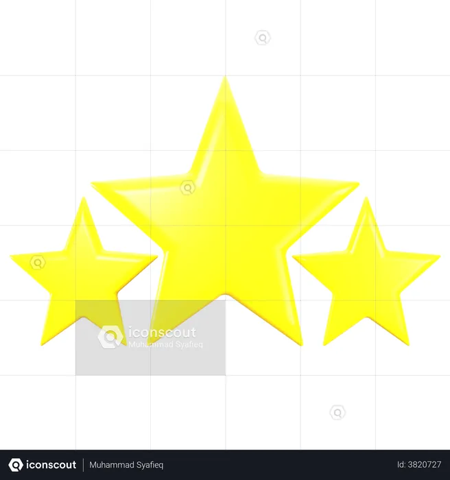 Estrellas de calificación  3D Illustration