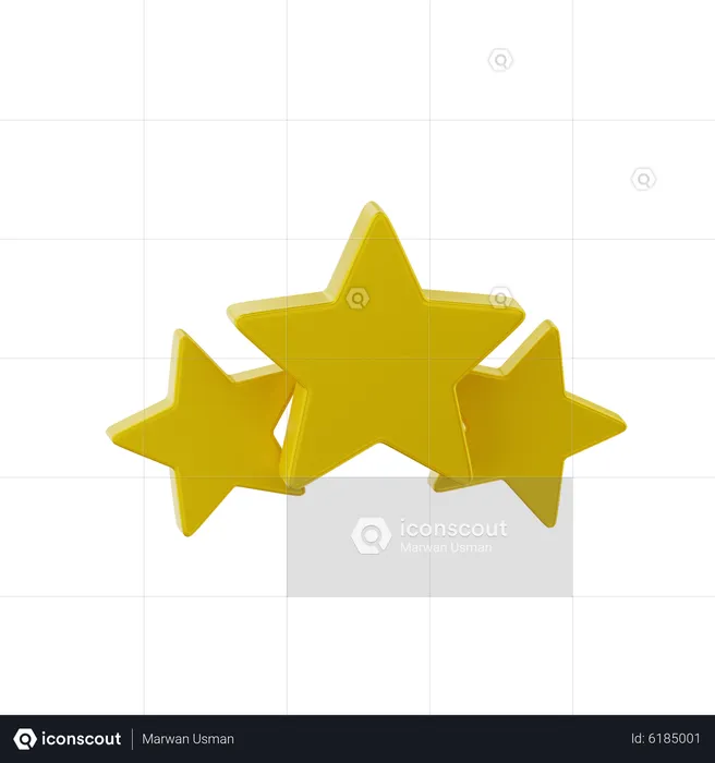 Estrellas de calificación  3D Icon