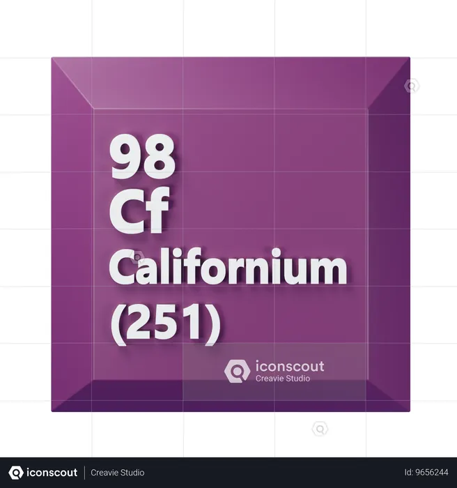 Californium  3D Icon