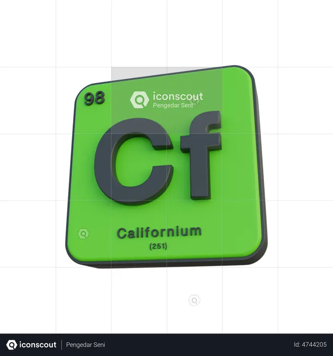 Californium  3D Illustration