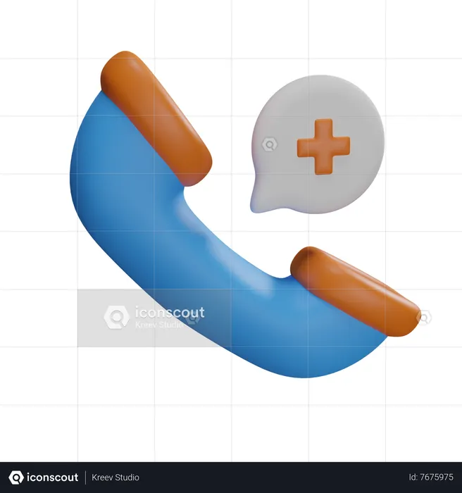 Call  3D Icon
