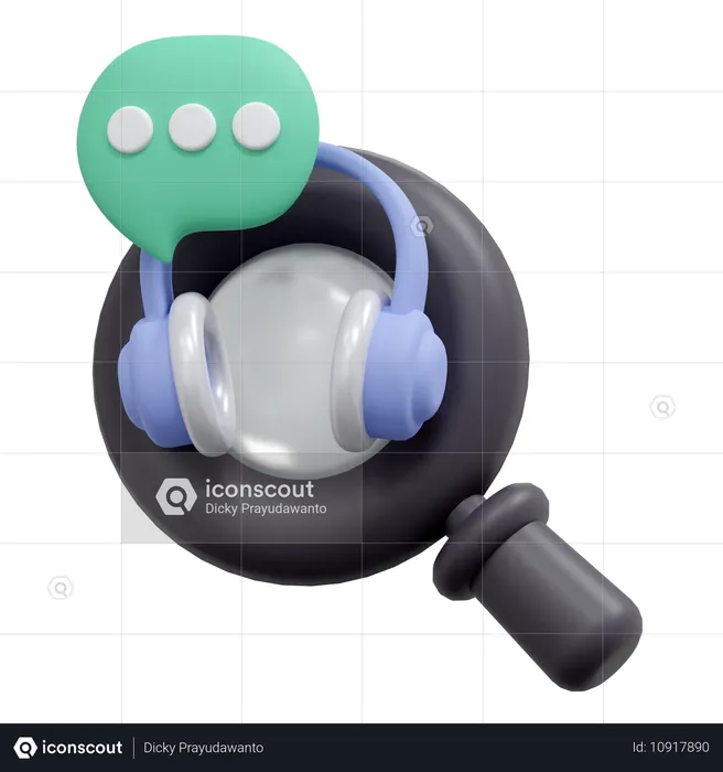 Call Center Agent  3D Icon