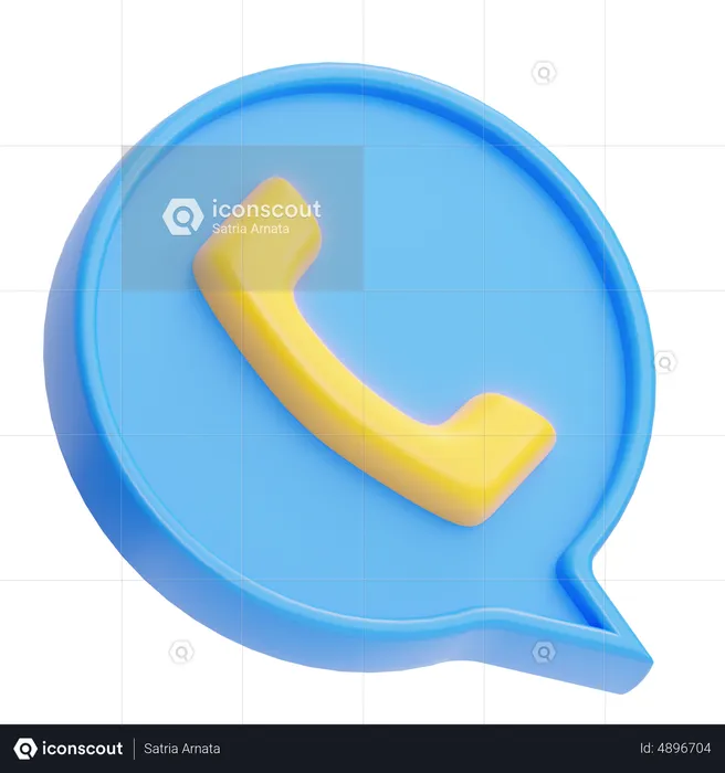 Call Chat  3D Icon
