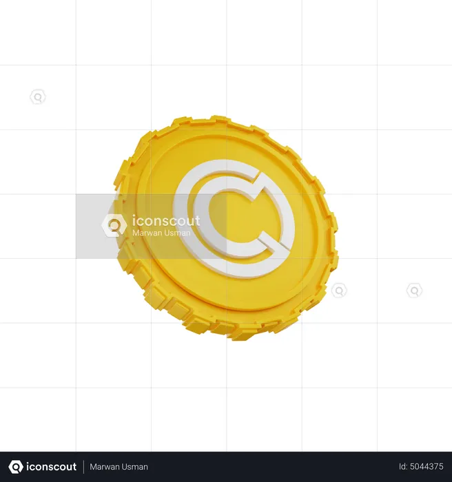 Call Coin  3D Icon