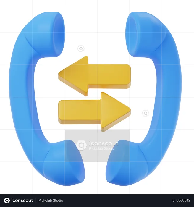 Call Forwarding  3D Icon